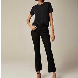 J. Crew Mid-rise kickout jean black size 24